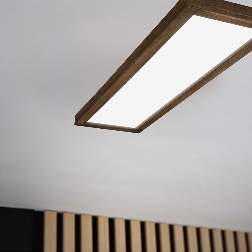 Brilagi - LED Techo del baño WOODY FRAME LED/50W/230V 120x30 cm IP44 nuez