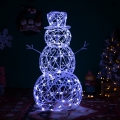 Brilagi - LED decoración navideña exterior 3,6W/31/230V 6500K 120 cm IP44 muñeco de nieve