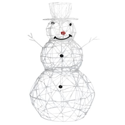 Brilagi - LED decoración navideña exterior 3,6W/31/230V 6500K 120 cm IP44 muñeco de nieve