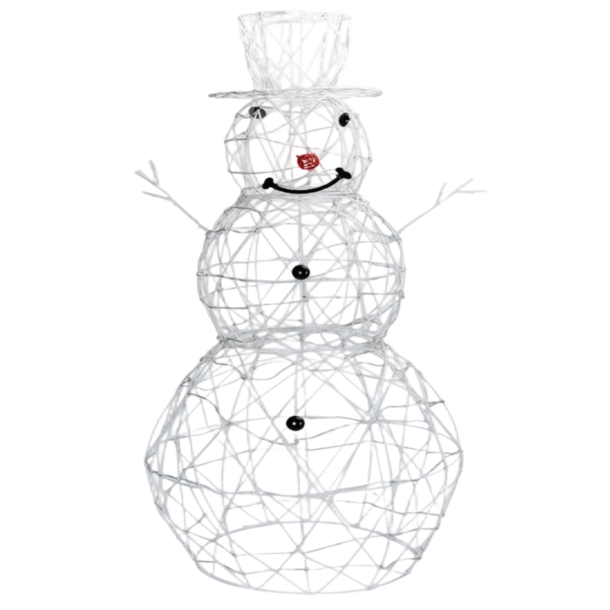 Brilagi - LED decoración navideña exterior 3,6W/31/230V 6500K 120 cm IP44 muñeco de nieve