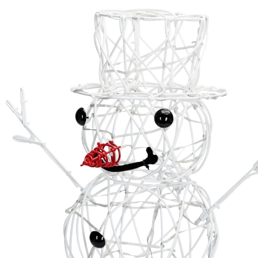 Brilagi - LED decoración navideña exterior 3,6W/31/230V 6500K 120 cm IP44 muñeco de nieve