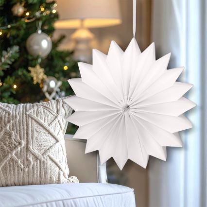 Brilagi - LED decoración navideña LED/2xAA 32 cm copo de nieve