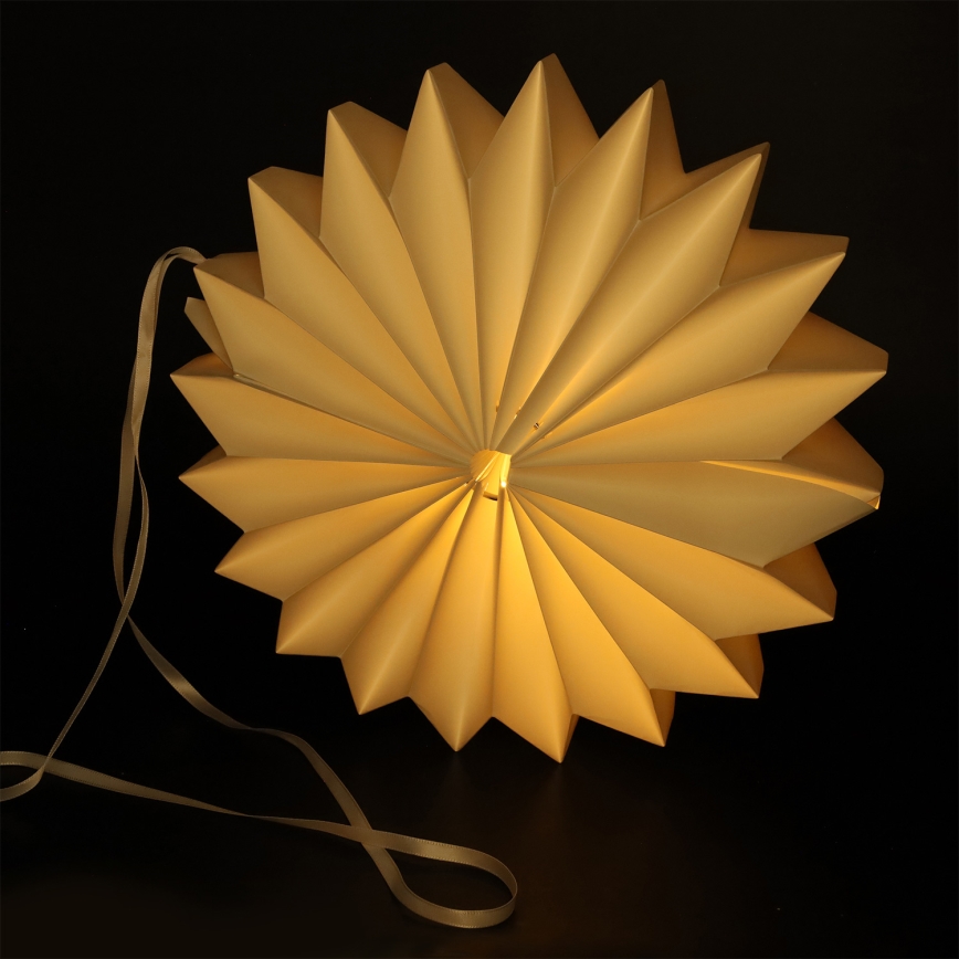 Brilagi - LED decoración navideña LED/2xAA 32 cm copo de nieve