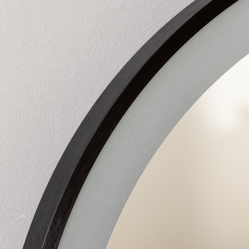 Brilagi - Espejo de baño LED CANZO LED/25W/230V 50x80 cm negro IP44 CRI 90 regulable + CCT