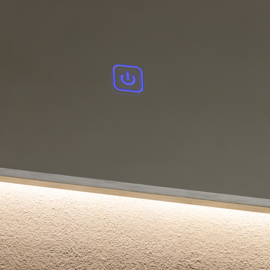 Brilagi - Espejo de baño LED DESIO LED/20W/230V 40x60 cm plateado IP44 CRI 90 regulable + CCT