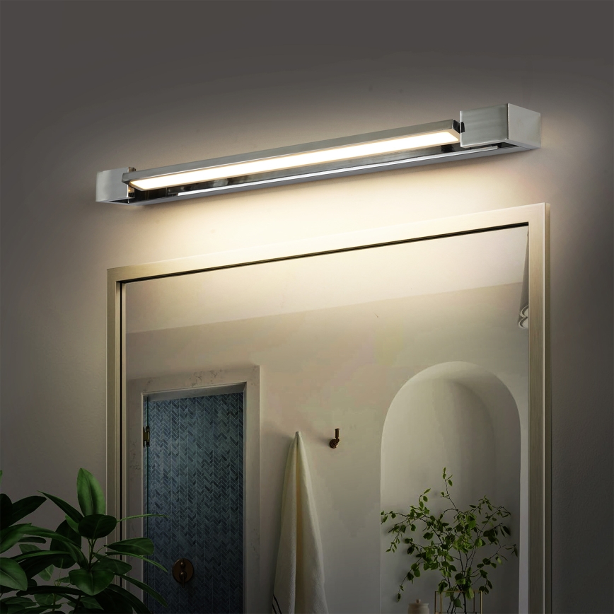 Brilagi - Luz LED para espejo de baño AQUA LINE LED/18W/230V 60 cm IP44 cromo brillante CRI 90