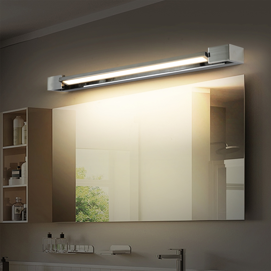 Brilagi - Luz LED para espejo de baño AQUA LINE LED/18W/230V 60 cm IP44 cromo brillante CRI 90