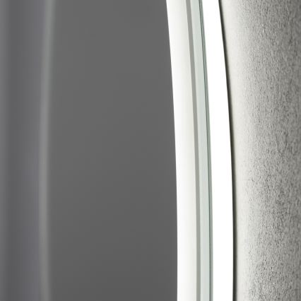 Brilagi - Espejo de baño con calefacción antivaho LED AVA ECO LED/11,5W/230V diámetro 60 cm IP44 CRI 90 regulable + CCT