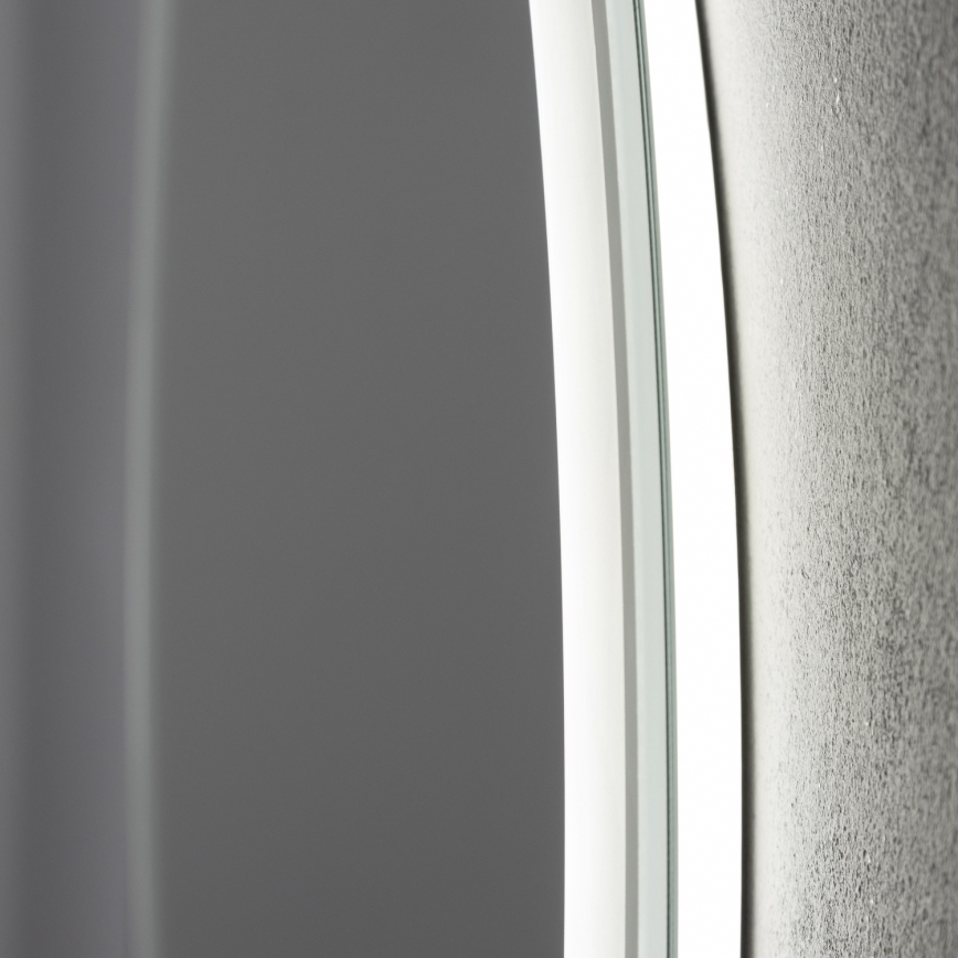 Brilagi - Espejo de baño con calefacción antivaho LED AVA ECO LED/11,5W/230V diámetro 60 cm IP44 CRI 90 regulable + CCT