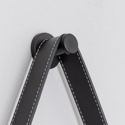 Brilagi - Espejo de baño LED PALANZO LED/19W/230V Ø 60 cm negro IP44 CRI 90 regulable + CCT