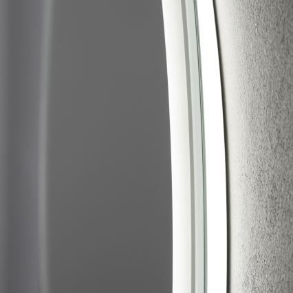 Brilagi - Espejo de baño con calefacción LED AVA PRO LED/18,5W/230V diámetro 60 cm IP44 IRC 90 regulable + CCT