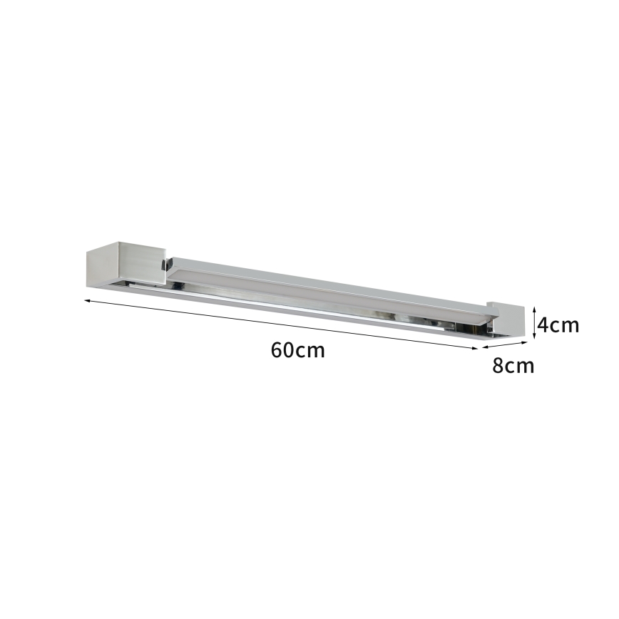 Brilagi - Iluminación LED para espejo de baño AQUA LINE LED/18W/230V 60 cm IP44 cromo brillante