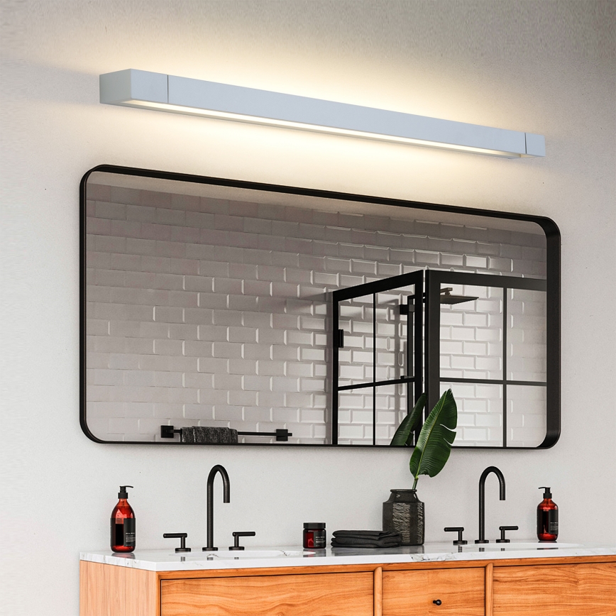 Brilagi - Iluminación LED para espejo de baño AQUA LINE, LED/24W/230V, 90 cm, IP44, cromo mate, CRI 90