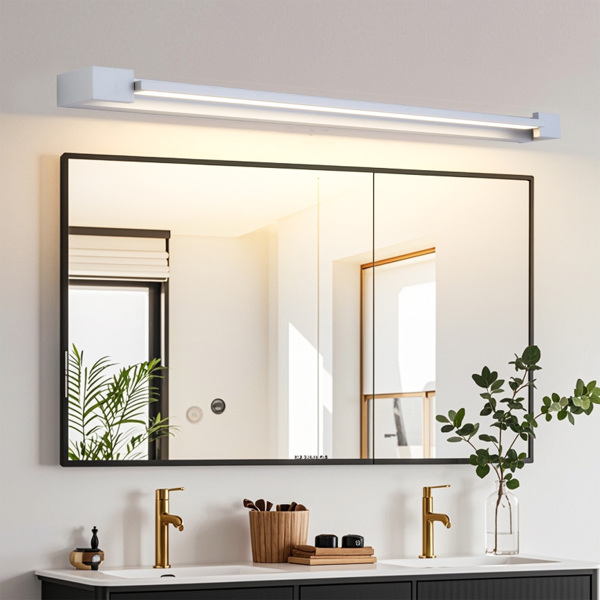 Brilagi - Iluminación LED para espejo de baño AQUA LINE, LED/24W/230V, 90 cm, IP44, cromo mate, CRI 90