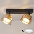 Brilagi - LED Foco AURA LUX 2xGX53/30W/230V negro/dorado