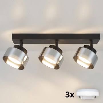 Brilagi - LED Foco AURA LUX 3xGX53/30W/230V negro/ahumado
