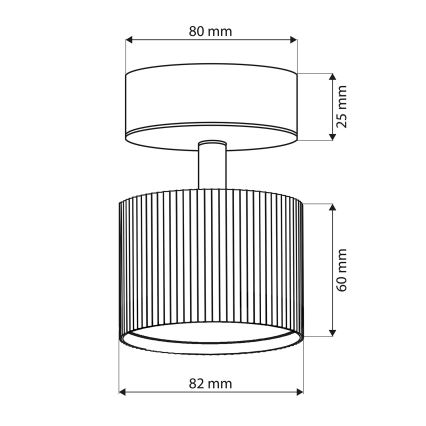 Brilagi - LED Foco orientable STRIPY 1xGX53/15W/230V blanco