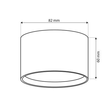Brilagi - LED Foco SMOOTH 1xGX53/15W/230V blanco
