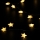 Brilagi - LED guirnalda navideña 40xLED/3xAA 1,8m blanco cálido con estrellas