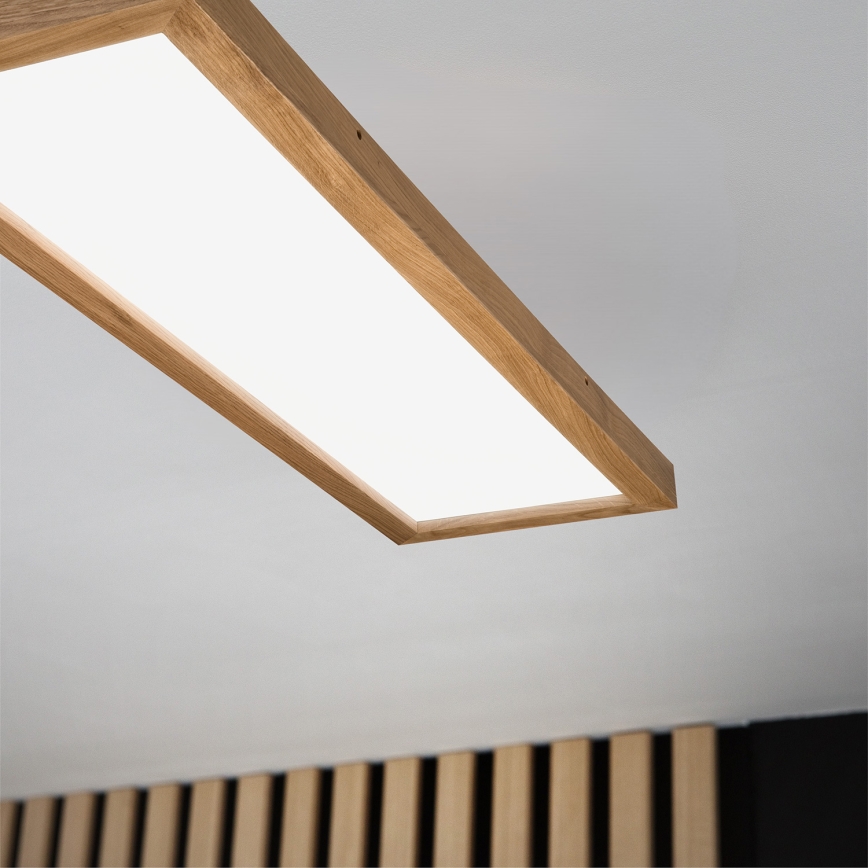 Brilagi - LED Lámpara de techo WOODY FRAME LED/40W/230V 120x30 cm IP44 roble
