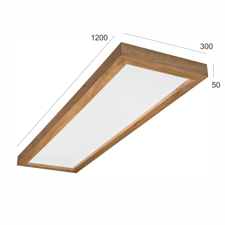 Brilagi - LED Lámpara de techo WOODY FRAME LED/40W/230V 120x30 cm IP44 roble