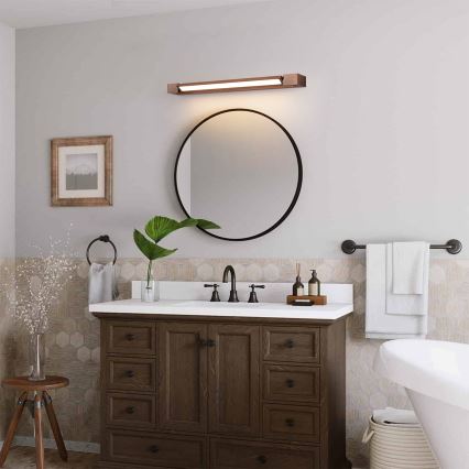 Brilagi - Iluminación LED para espejo de baño AQUA LINE LED/18W/230V 60 cm IP44 bronce CRI 90