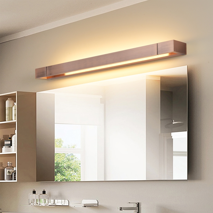 Brilagi - Iluminación LED para espejo de baño AQUA LINE LED/18W/230V 60 cm IP44 bronce CRI 90