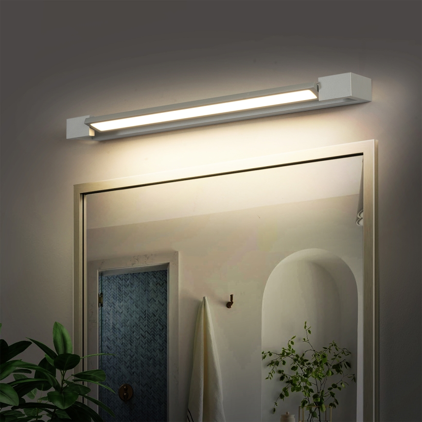 Brilagi - Iluminación LED para espejo de baño AQUA LINE LED/18W/230V 60 cm IP44 cromo mate CRI 90