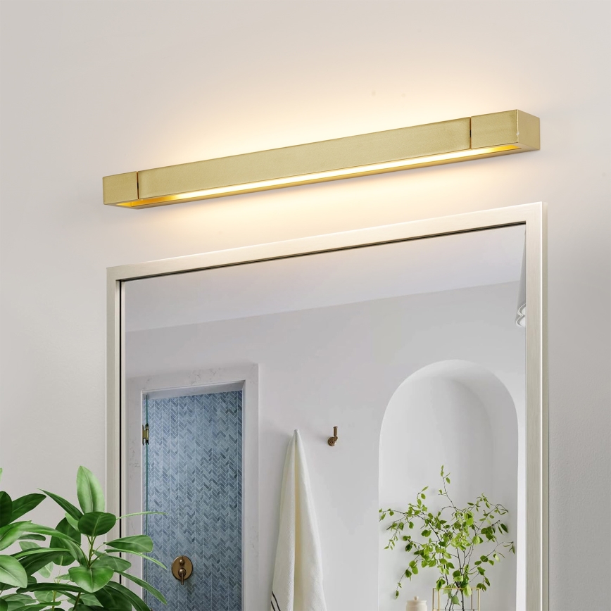 Brilagi - Iluminación LED para espejo de baño AQUA LINE LED/18W/230V 60 cm IP44 acabado dorado IRC 90