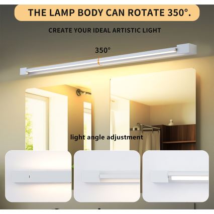 Brilagi - Iluminación LED para espejos de baño AQUA LINE LED/36W/230V 120 cm IP44 blanco CRI 90
