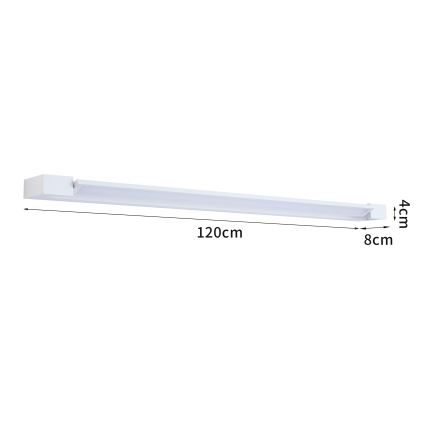 Brilagi - Iluminación LED para espejos de baño AQUA LINE LED/36W/230V 120 cm IP44 blanco CRI 90