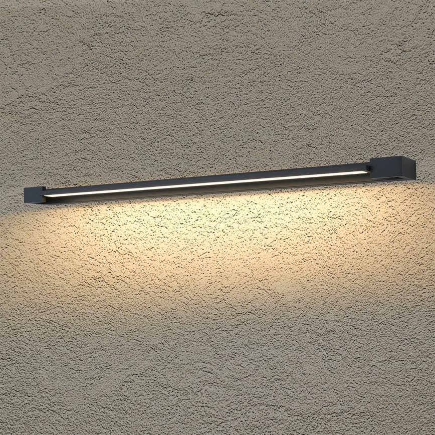 Brilagi - Iluminación LED para espejo de baño AQUA LINE LED/36W/230V 120 cm IP44 negra CRI 90