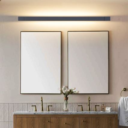 Brilagi - Iluminación LED para espejo de baño AQUA LINE LED/36W/230V 120 cm IP44 negra CRI 90