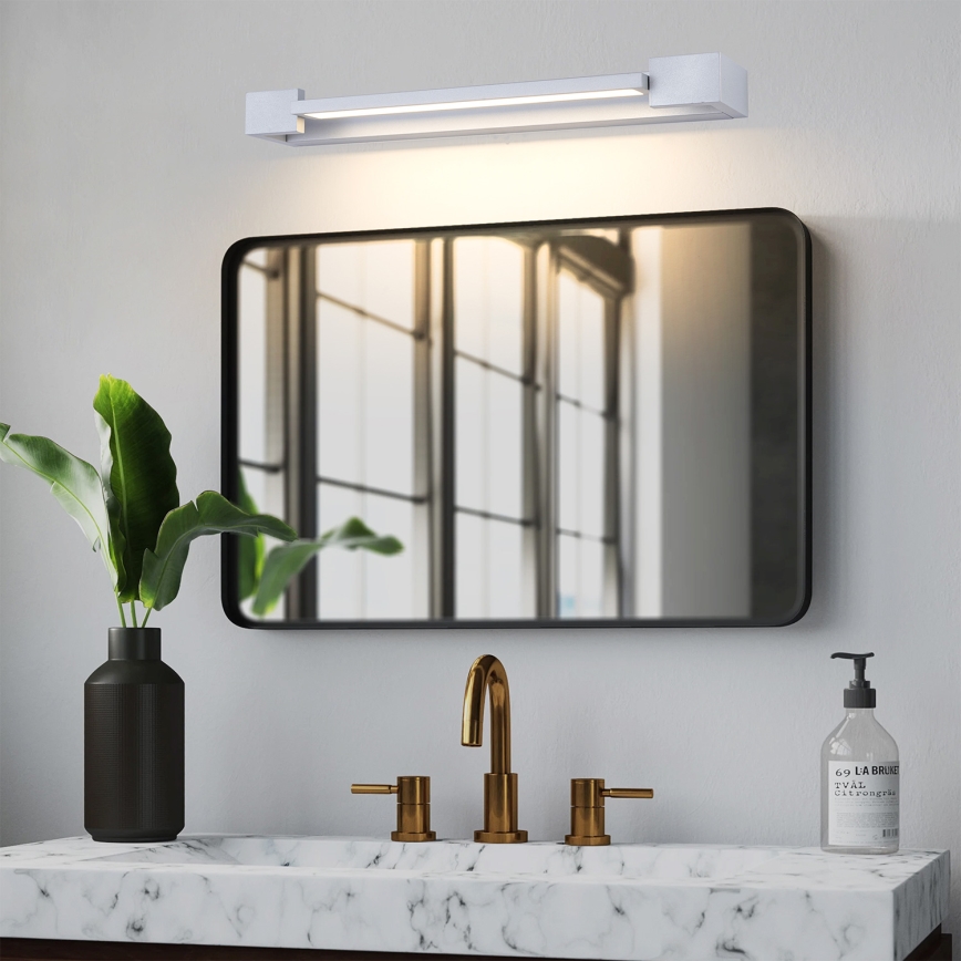 Brilagi - Iluminación LED para espejo de baño AQUA LINE LED/12W/230V 45 cm IP44 cromo mate CRI 90