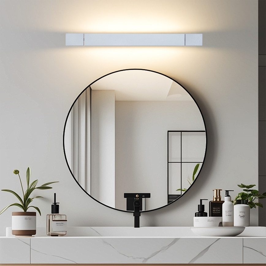 Brilagi - Iluminación LED para espejo de baño AQUA LINE LED/12W/230V 45 cm IP44 cromo mate CRI 90