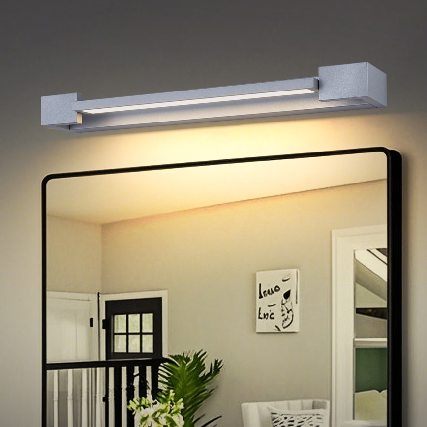 Brilagi - Iluminación LED para espejo de baño AQUA LINE LED/12W/230V 45 cm IP44 cromo mate CRI 90