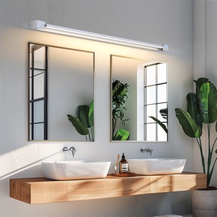 Brilagi - Iluminación LED para espejo de baño AQUA LINE LED/36W/230V 120 cm IP44 cromo mate CRI 90