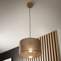 Brilagi - LED Lámpara colgante ANTHONY 1xE27/60W/230V roble/marrón