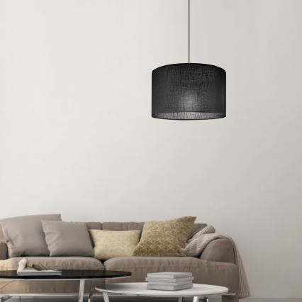 Brilagi - LED Lámpara colgante con cable ANTHONY 1xE27/60W/230V roble nogal/negro