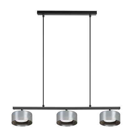 Brilagi - LED Lámpara colgante con cable AURA LUX 3xGX53/30W/230V negro/ahumado