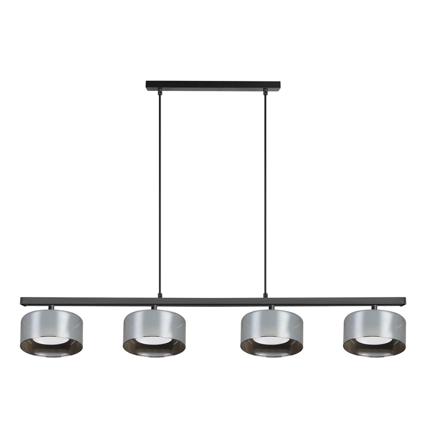 Brilagi - LED Lámpara colgante con cable AURA LUX 4xGX53/30W/230V negro/ahumado