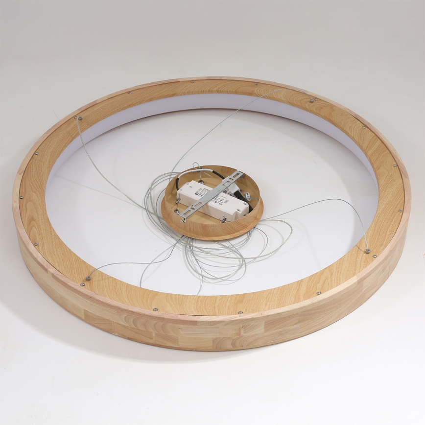 Brilagi - Lámpara colgante LED con cable FALCON WOOD LED/60W/230V 3000/4000/6000K Ø 80 cm madera