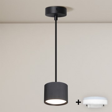 Brilagi - LED Lámpara colgante con cable STRIPY 1xGX53/15W/230V negra