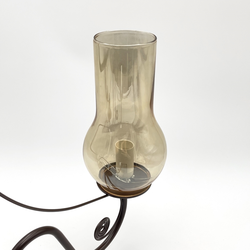 Brilagi - LED Lámpara colgante con cadena COTTAGE 5xE14/40W/230V marrón