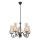 Brilagi - LED Lámpara colgante con cadena COTTAGE 5xE14/40W/230V negro/marrón