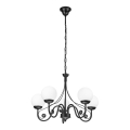 Brilagi - LED Lámpara colgante con cadena COTTAGE 5xG9/40W/230V negro/blanco