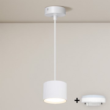 Brilagi - LED Lámpara colgante de cable STRIPY 1xGX53/15W/230V blanca