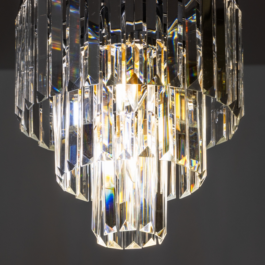 Brilagi - LED Lámpara colgante de cristal MOZART 4xE14/40W/230V cromo brillante
