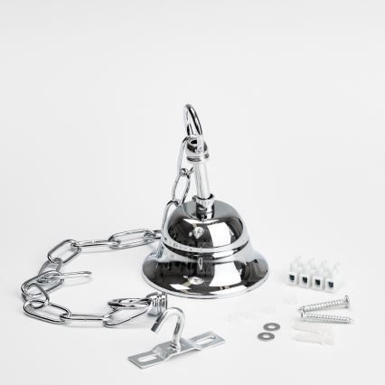 Brilagi - LED Lámpara colgante de cristal MOZART 4xE14/40W/230V cromo brillante