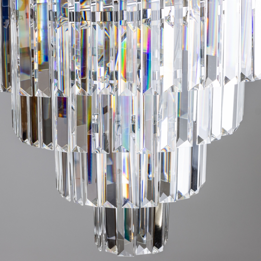 Brilagi - LED Lámpara colgante de cristal MOZART 5xE14/40W/230V cromo brillante